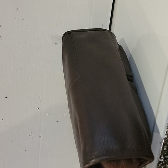 FOSSIL VINTAGE BROWN‎ LEATHER SHOULDER HANDBAG - Picture 6 of 8